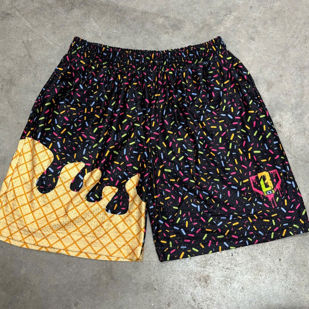 All-over Print Mesh Sports Shorts