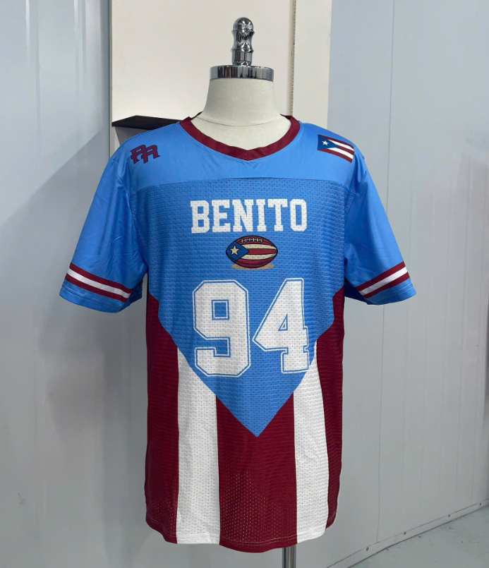 All-Over Print Football Jersey 2 ( mix lưới thân )
