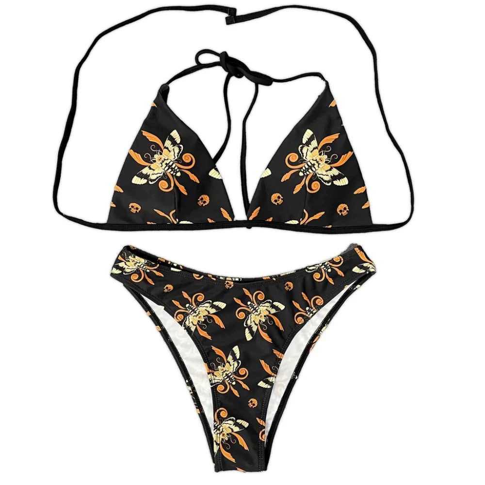 All-Over Print String Bikini Set